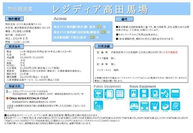 レジディア高田馬場 603