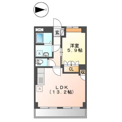 グローリー パレス 202 間取り図