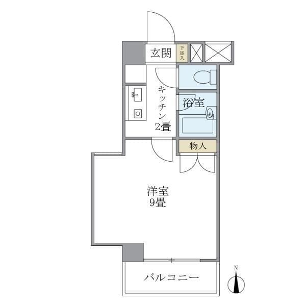 ポプラハウス 404 間取り図