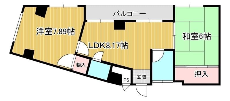 昌見マンションⅡ 203 間取り図