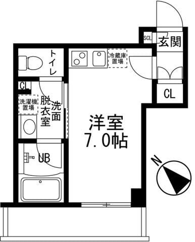 ASPRIME初台 102 間取り図