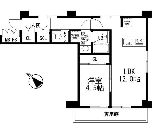 ASPRIME初台 107 間取り図