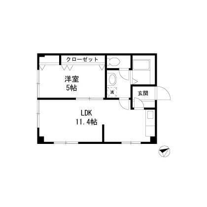 レジナス椿 301 間取り図