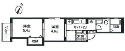 赤堤ハウス 401 間取り図