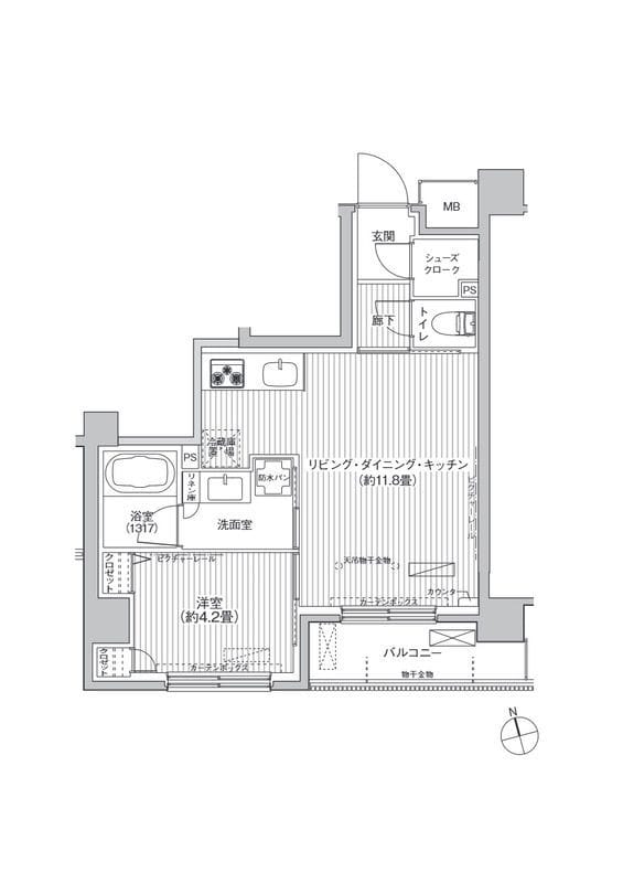 cielle自由が丘 503 間取り図