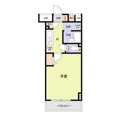 プレステージ桜坂 203 間取り図