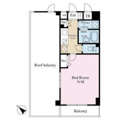 プレステージ桜坂 502 間取り図