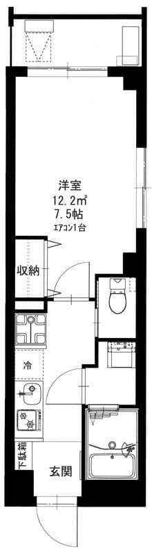b’CASA東綾瀬 203 間取り図