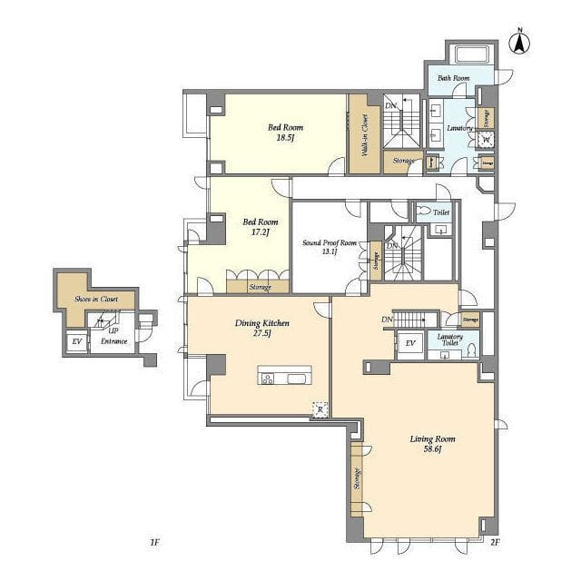 プレステージレジデンス白金長者丸 202