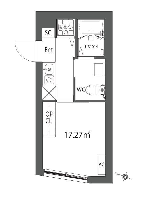 TYPE中野 303 間取り図