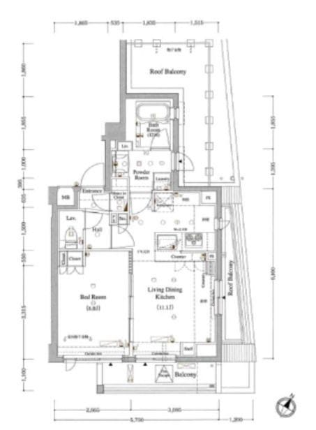 AXAS品川レジデンス 408 間取り図