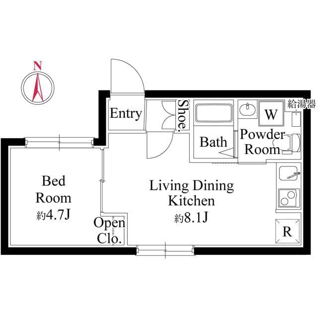 センプリーチェ西日暮里 102 間取り図