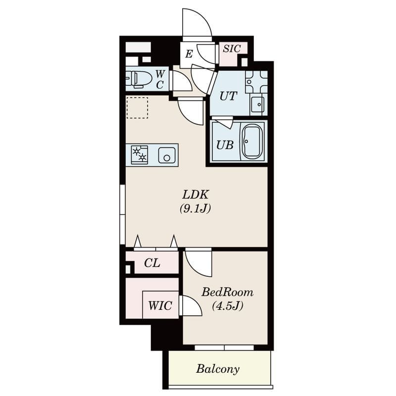 S-RESIDENCE瑞江 201 間取り図