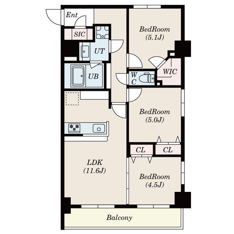 S-RESIDENCE瑞江 702 間取り図