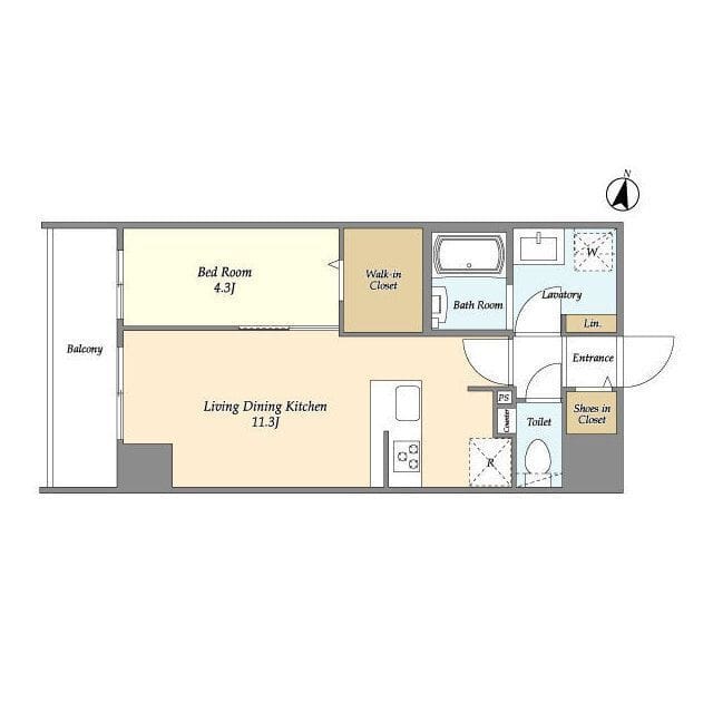 HF北千住レジデンス 0402 間取り図