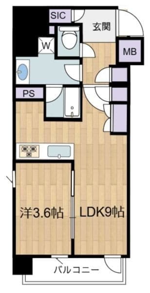 サンウッド錦糸町フラッツ 1105 間取り図