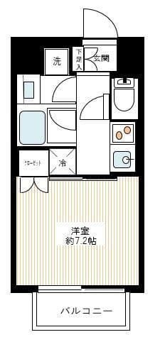 サンウッド錦糸町フラッツ 407 間取り図