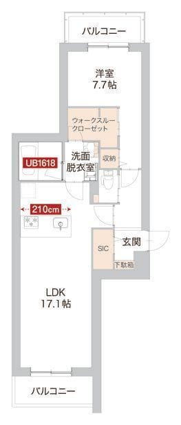ル・フタバ 303 間取り図