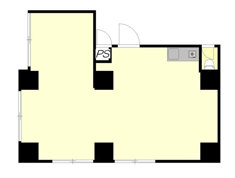 フラットワセダ 101 間取り図