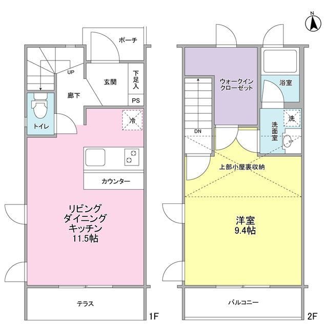 アヴェニール上北沢 C003 間取り図
