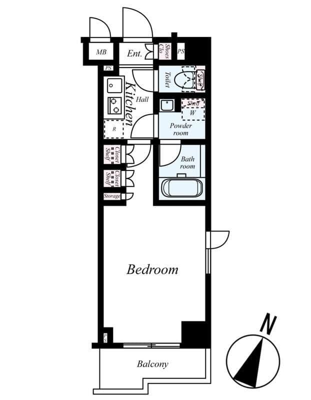 ルーブル板橋泉町壱番館 410 間取り図