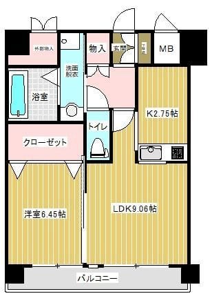 プライム柏 405 間取り図
