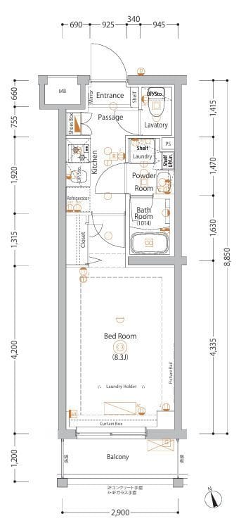 エストゥルース亀戸 102