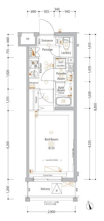 エストゥルース亀戸 208