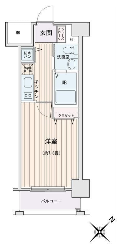 HF門前仲町レジデンス 0403 間取り図