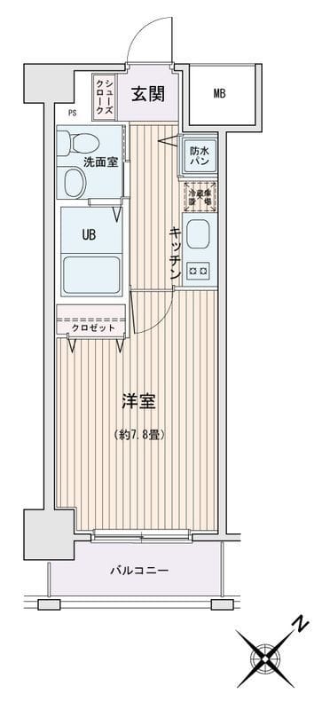 HF門前仲町レジデンス 0902 間取り図