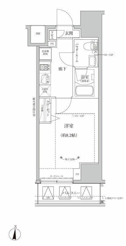 RELUXIA亀有 1002 間取り図