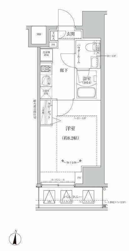 RELUXIA亀有 1302 間取り図