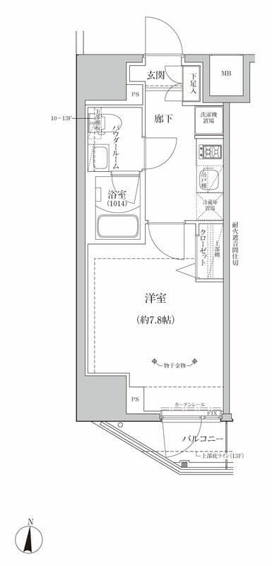RELUXIA亀有 201 間取り図