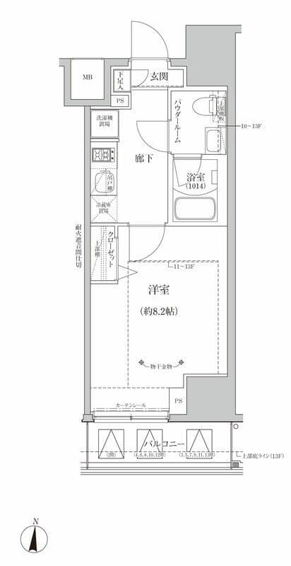 RELUXIA亀有 202 間取り図