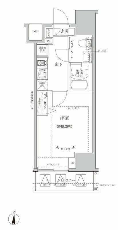 RELUXIA亀有 402 間取り図