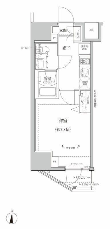 RELUXIA亀有 501 間取り図