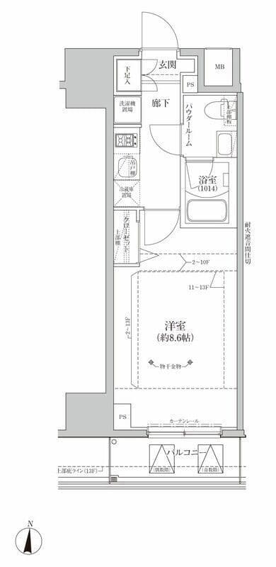 RELUXIA亀有 603 間取り図