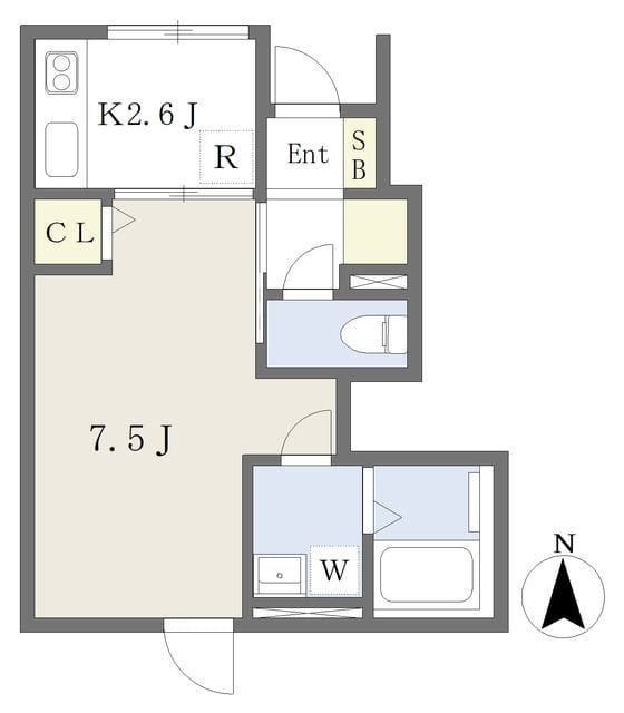 タウンハウス千住仲町 101 間取り図