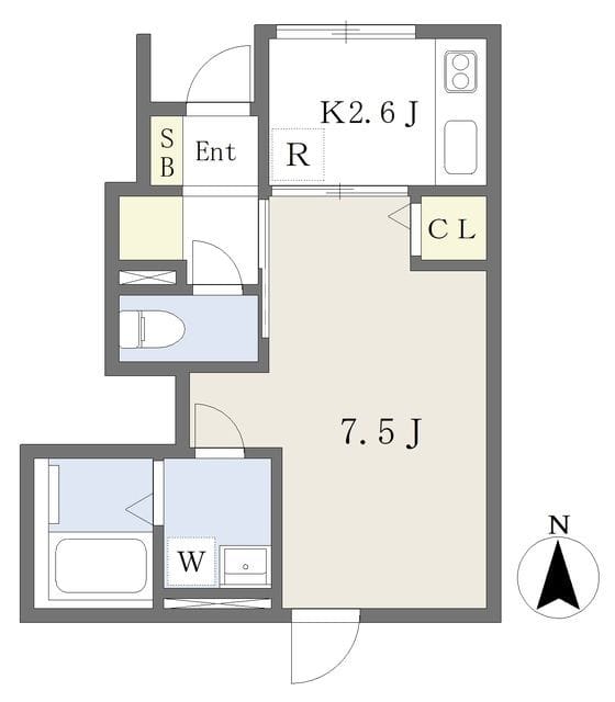 タウンハウス千住仲町 102 間取り図