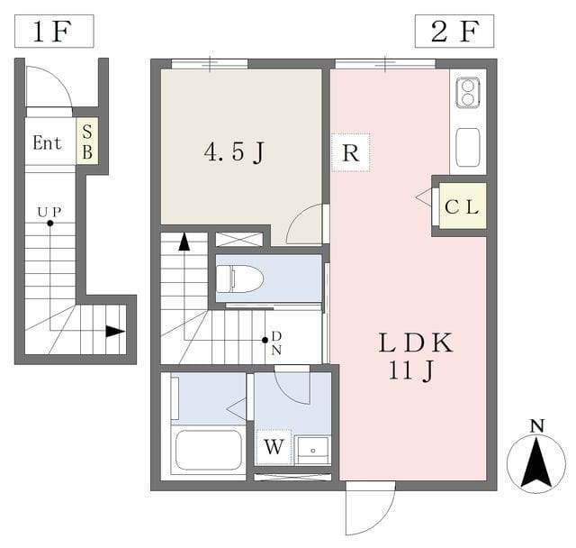 タウンハウス千住仲町 202 間取り図