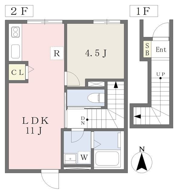 タウンハウス千住仲町 203 間取り図