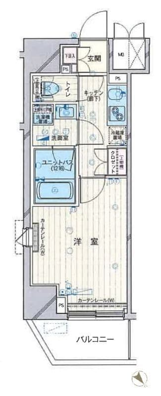 ルーブル中板橋弐番館 1201 間取り図