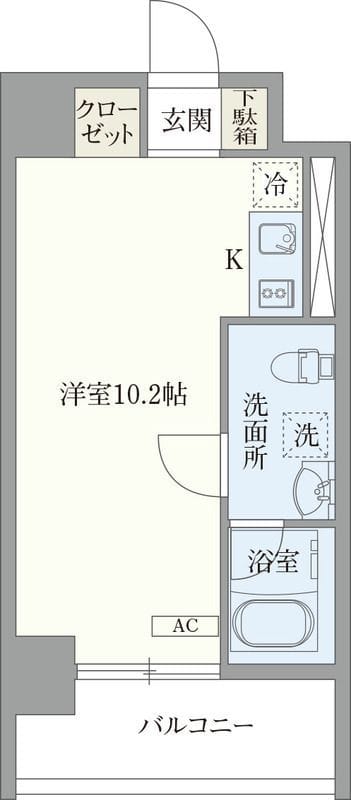 オープンブルーム東新宿 0501 間取り図