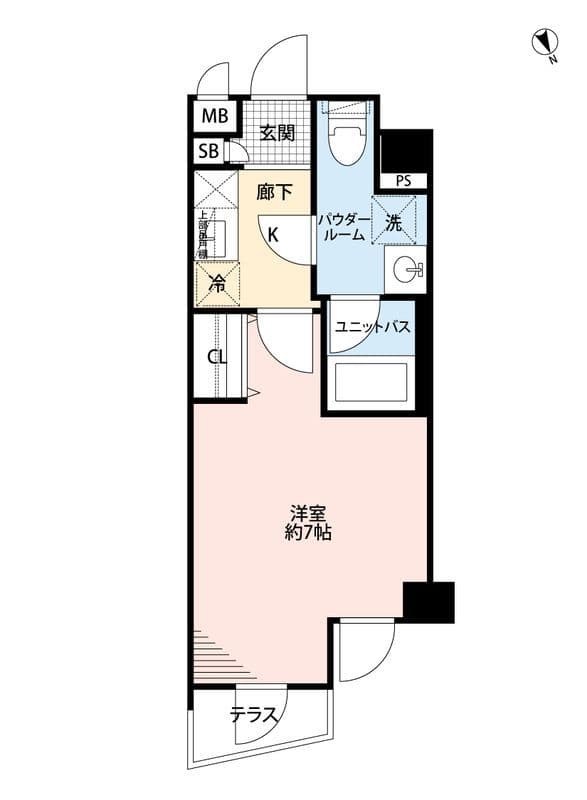 エル・ヴィエント・アース池袋 102 間取り図