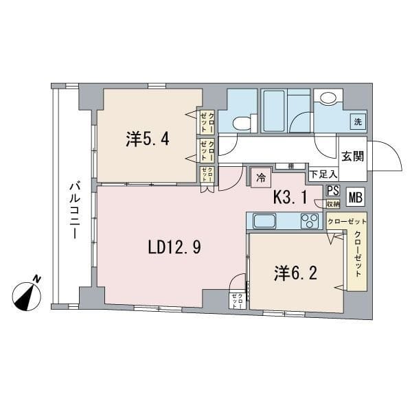 メイクスデザイン茅場町 701 間取り図
