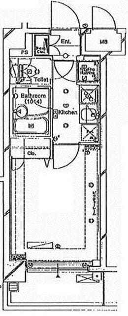 L-Flat高輪台 205 間取り図