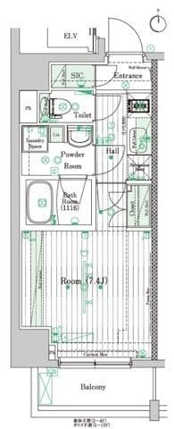 ブライズ住吉DUE 301 間取り図