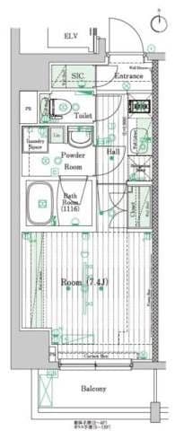 ブライズ住吉DUE 801 間取り図
