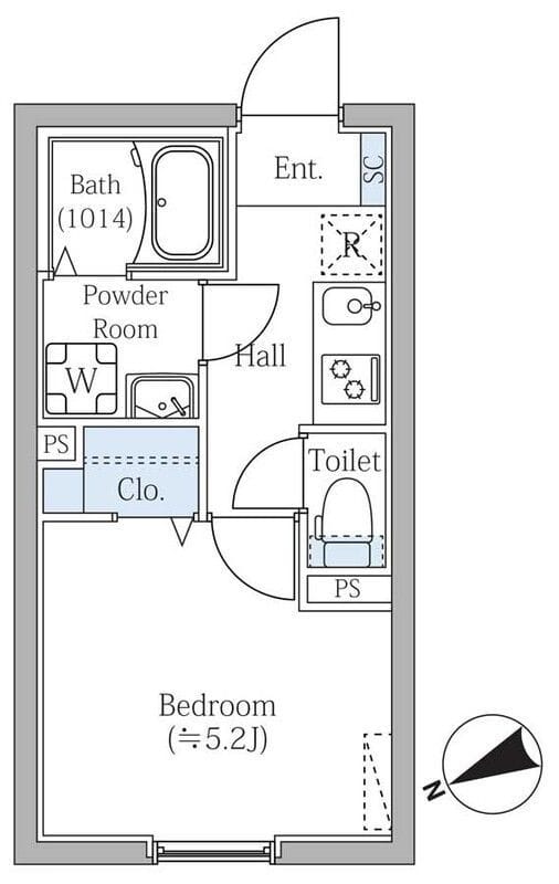 エスジーコート学芸大学 104 間取り図
