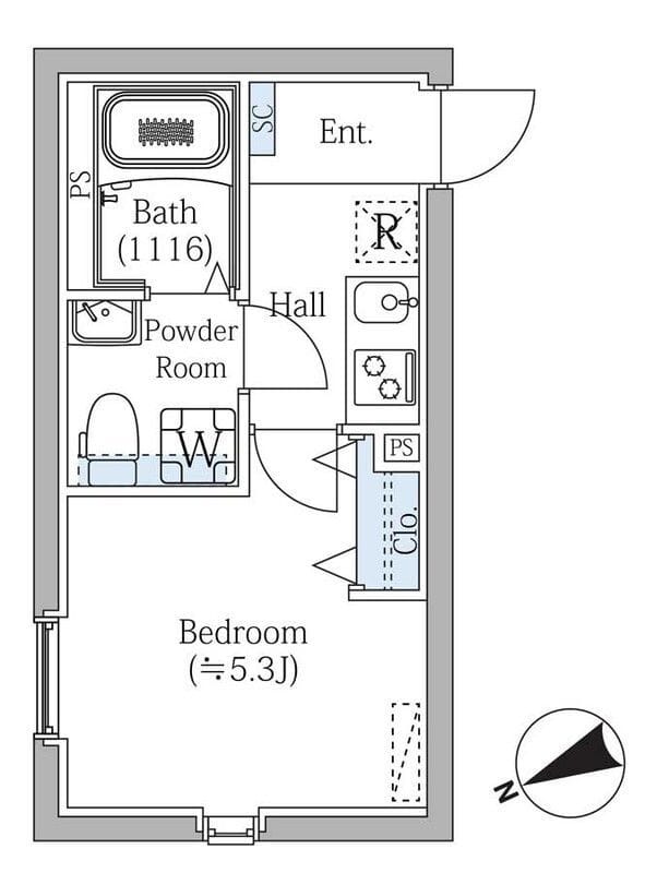 エスジーコート学芸大学 404 間取り図